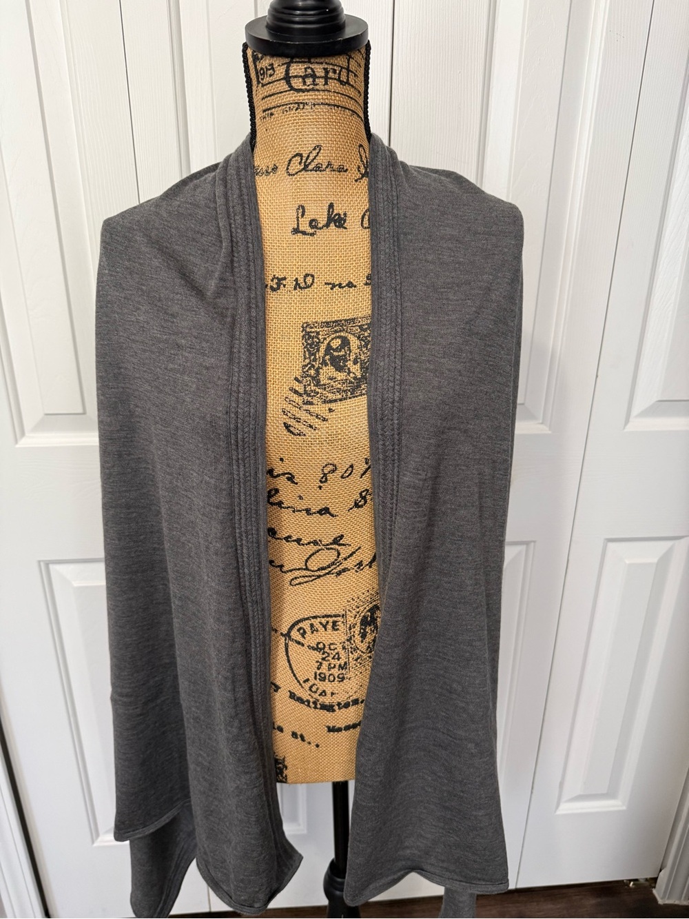 Charcoal Gray Scarf/Wrap/Shawl
